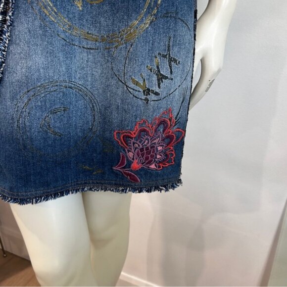 Desigual Cherize Stylized Denim Mini Dress - Picture 13 of 15